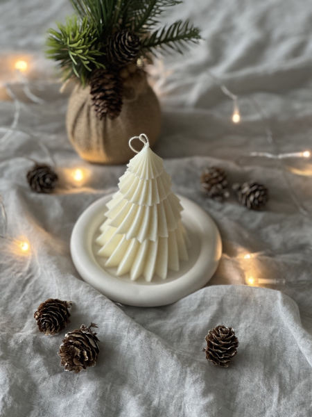 CHOINKA M  świeca sojowa 13 cm