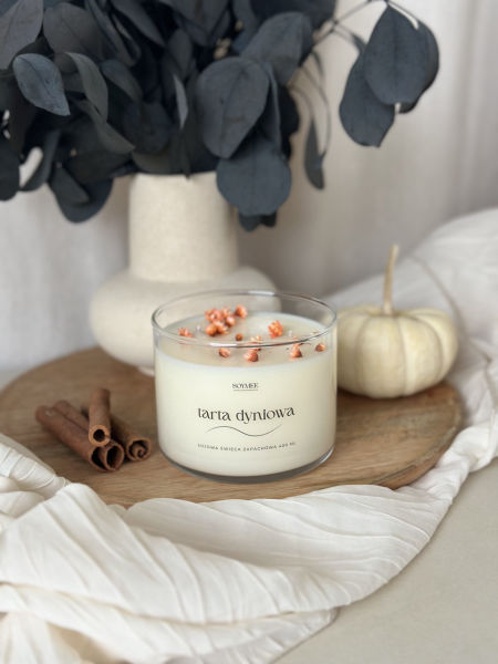 Świeca sojowa w szkle TARTA DYNIOWA 400 ml